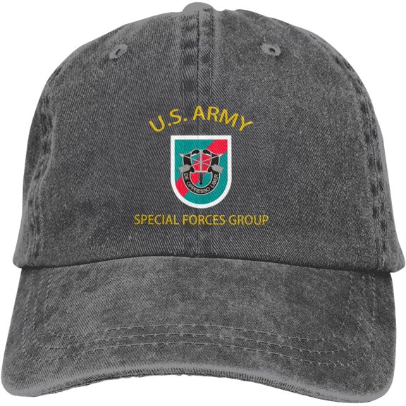 US Army 20th Special Forces Group Veteran Dad Hat Baseball Unisex Baseball Adjustable Washed Cap