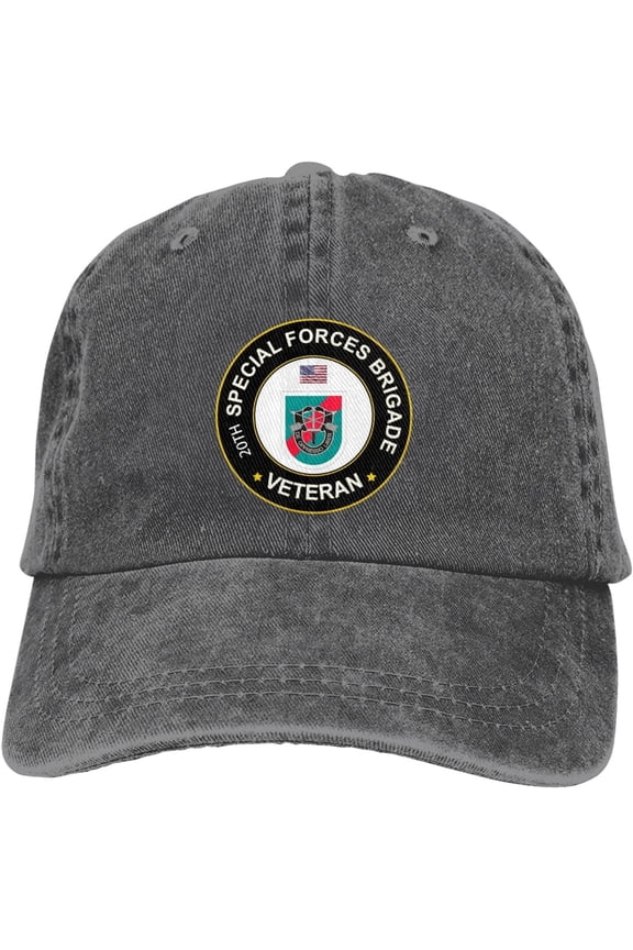 US Army 20th Special Forces Group Veteran Dad Hat Baseball Unisex Baseball Adjustable Washed Cap