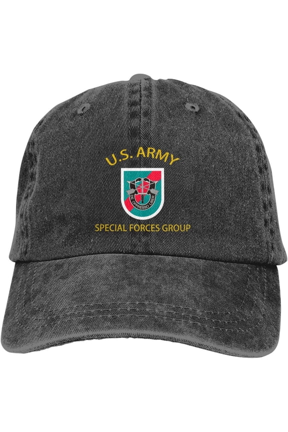 US Army 20th Special Forces Group Veteran Dad Hat Baseball Unisex Baseball Adjustable Washed Cap