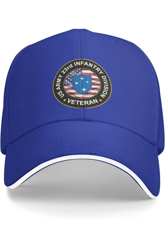 US Army 23rd Infantry Division Veteran Baseball Cap Outdoor Trucker Hats Adjustable Custom