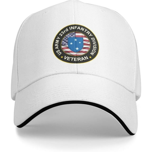 US Army 23rd Infantry Division Veteran Baseball Cap Outdoor Trucker Hats Adjustable Custom