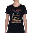 thumbnail image 1 of US Army 250 Anniversary T-Shirt Military Veteran DD 214 Patriotic Women's Tee, 1 of 7