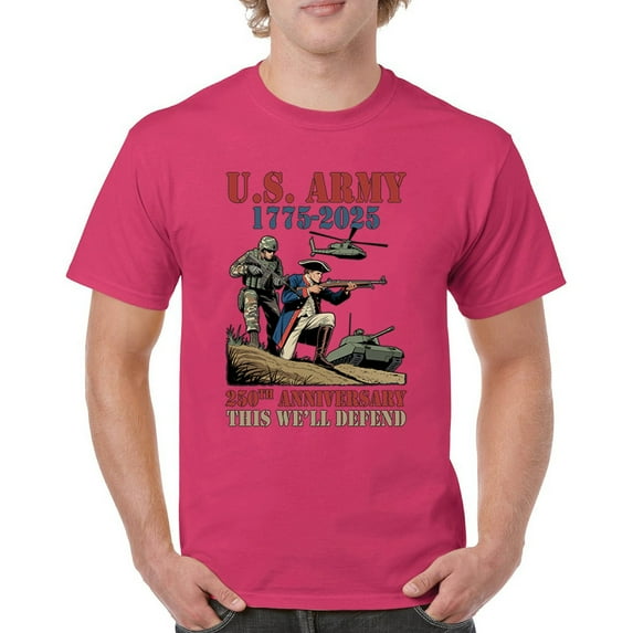 US Army 250 Anniversary T-shirt Military Veteran DD 214 Patriotic Men's Tee