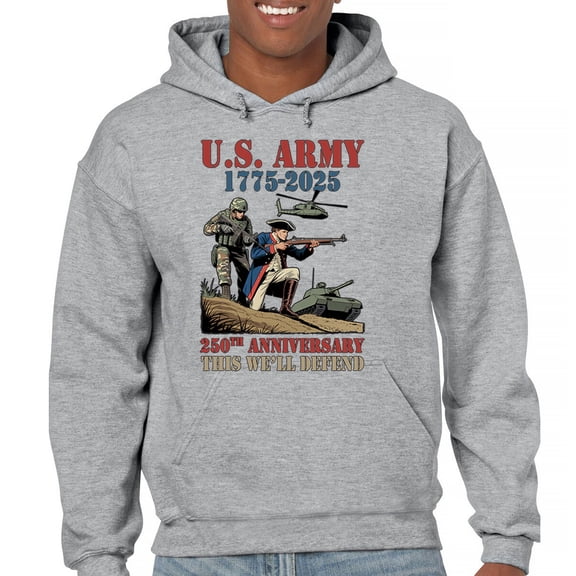 US Army 250 Anniversary Unisex Hoodie Military Veteran DD 214 Patriotic