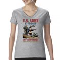thumbnail image 1 of US Army 250 Anniversary Women's V-Neck T-shirt Military Veteran DD 214 Patriotic, 1 of 7