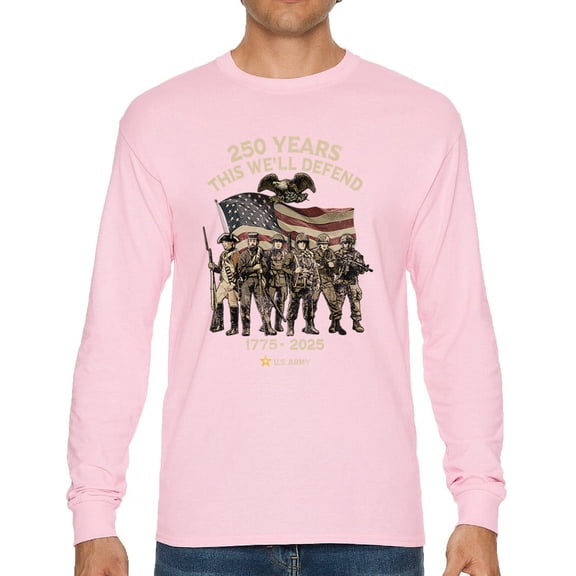 US Army 250 Years Long Sleeve T-shirt American Military Veteran DD214 Patriotic