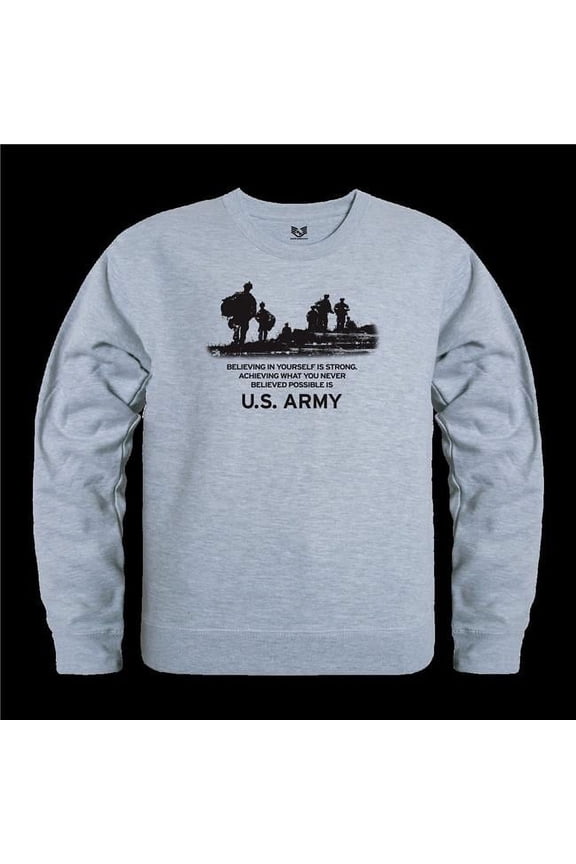 US Army 28 Graphic Crewneck Sweatshirt - Heather Grey - Small
