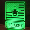 thumbnail image 1 of US Army 3D Acrylic for LED Lamp Base (Acrylic Only. Base Not Included), 1 of 4