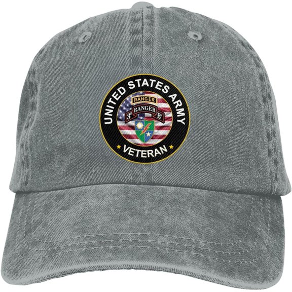 US Army 3rd Ranger Battalion Veteran Dad Hat Baseball Unisex Baseball Adjustable Washed Cap