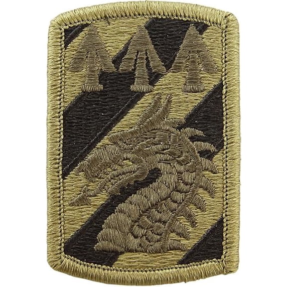 US Army 3rd Sustainment Brigade SSI Patch Subdued Bagby Green Black 3" 2"