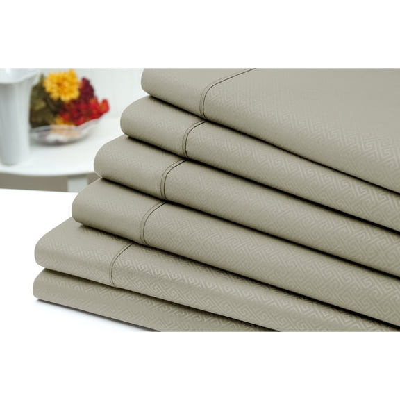 US Army 6 Piece Embossed Greek Key Sheet Set