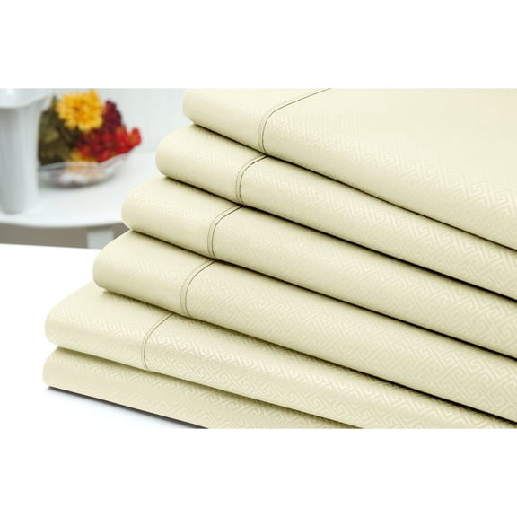 US Army 6 Piece Embossed Greek Key Sheet Set