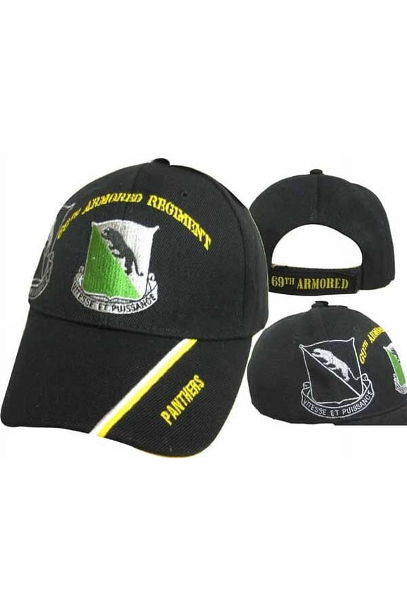US Army 69th Armored Regiment Officially Licensed Military Baseball Cap Black
