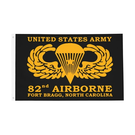 US Army 82nd Airborne Fort Bragg North Carolina Double Sided Banner 3x5FT Banner Breeze Flag Garden Flag Decorative Flag