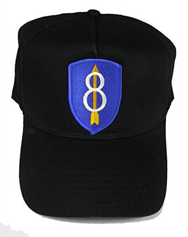 US Army 1st Infantry The Big Red One Military Black Embroidered Cap CAP619 Hat E - Foto 3