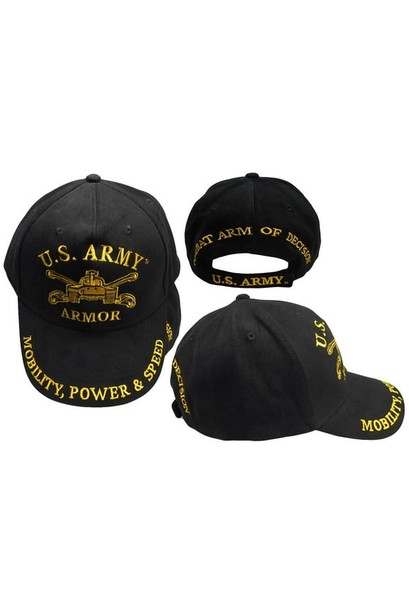 US Army Armor Mobility, Power & Speed Combat Arm of Decision Cap Hat - Licensed