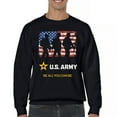 thumbnail image 1 of US Army Be All You Can Be Sweatshirt American Flag Military Veteran DD 214 Patriotic Armed Forces Licensed Crewneck, 1 of 7
