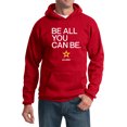 thumbnail image 1 of US Army Be All You Can Be White Print Pullover Hoodie, Large Red, 1 of 2