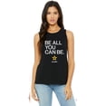 thumbnail image 1 of US Army Be All You Can Be White Print Womens Sleeveless Shirt, Small Black, 1 of 4