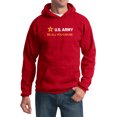 thumbnail image 1 of US Army Be All You Can Be White and Gold Strip Pullover Hoodie, XL Red, 1 of 2