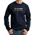 thumbnail image 1 of US Army Be All You Can Be White and Gold Strip Pullover Sweatshirt, Medium Navy, 1 of 2