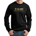thumbnail image 1 of US Army Be All You Can Be White and Gold Strip Pullover Sweatshirt, Small Black, 1 of 2