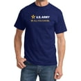 thumbnail image 1 of US Army Be All You Can Be White and Gold Strip T-shirt, Medium Navy, 1 of 2