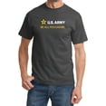 thumbnail image 1 of US Army Be All You Can Be White and Gold Strip T-shirt, XL Charcoal, 1 of 2