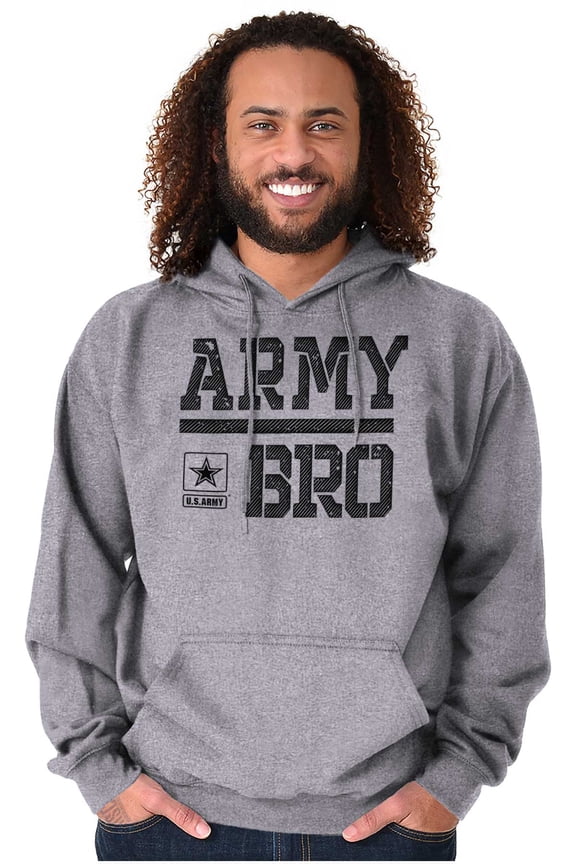 US Army Bro Military Star Logo Hoodie Hooded Sweatshirt Men Brisco Brands M