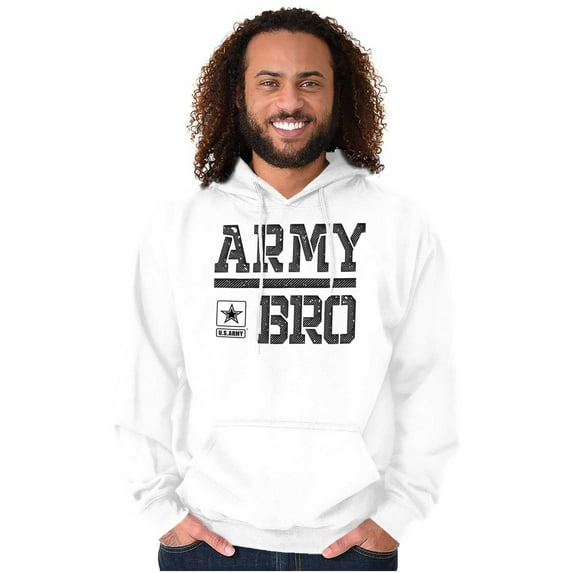 US Army Bro Military Star Logo Men's Big & Tall Graphic Hoodie Brisco Brands 4X