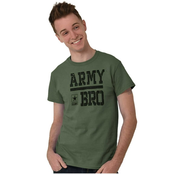 US Army Bro Military Star Logo Men's Graphic T Shirt Tees Brisco Brands S