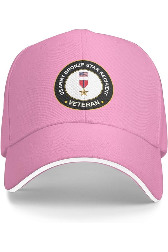 US Army Bronze Star Medal Recipient Veteran Baseball Cap Outdoor Trucker Hats Adjustable Custom