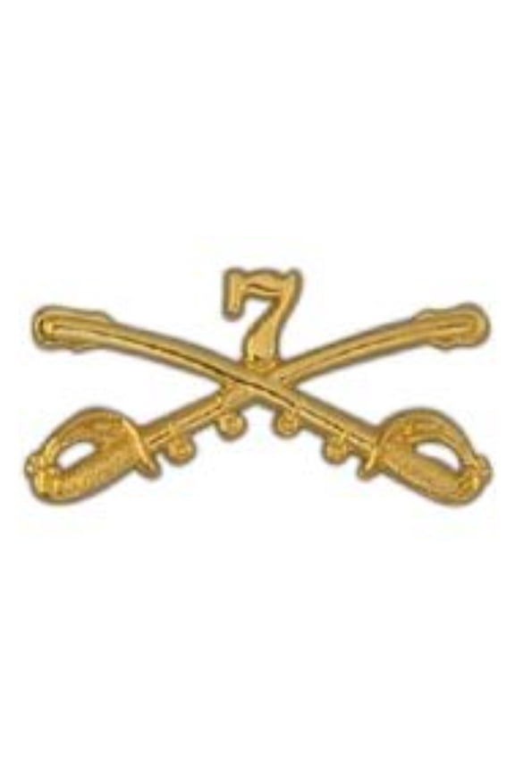 US Army Cavalry Swords 07TH Military Lapel Pin