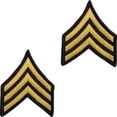 thumbnail image 1 of US Army Chevron Rank Sergeant E-5 / SGT / OR-5 Official Licensed - 2pc, 1 of 1