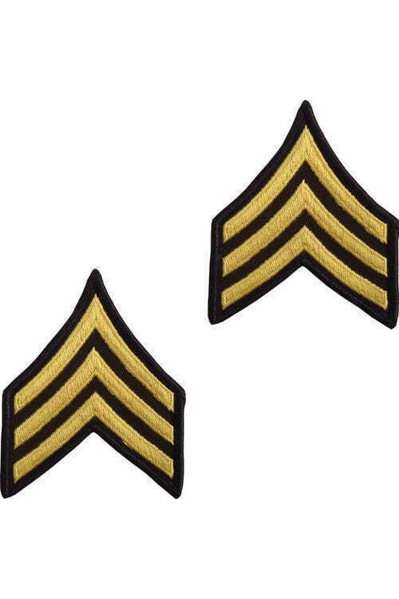 US Army Chevron Rank Sergeant E-5 / SGT / OR-5 Official Licensed - 2pc