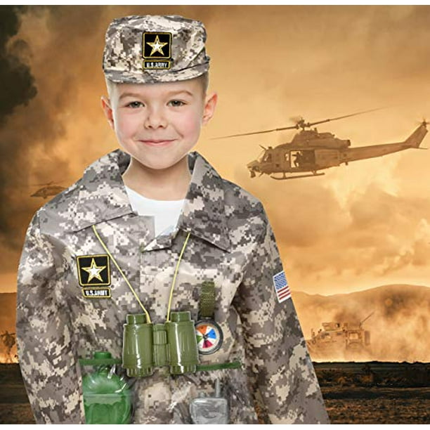 US Army Children's Deluxe Combat Military Soldier Role Play Dress Up