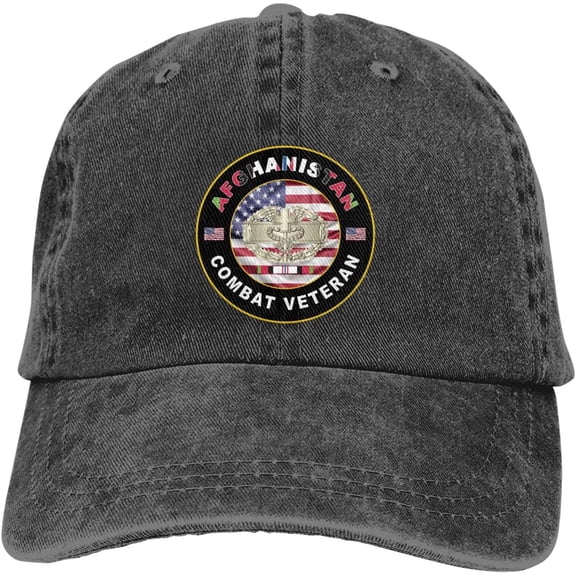 US Army Combat Medic Afghanistan Combat Veteran Dad Hat Baseball Unisex Baseball Adjustable Washed Cap