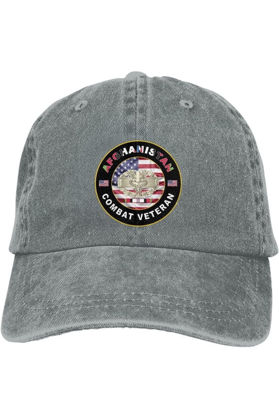 US Army Combat Medic Afghanistan Combat Veteran Dad Hat Baseball Unisex Baseball Adjustable Washed Cap