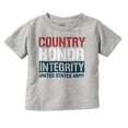 thumbnail image 1 of US Army Country Honor Integrity Toddler Boy Girl T Shirt Infant Toddler Brisco Brands 12M, 1 of 6