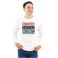thumbnail image 1 of US Army Country Honor Integrity Unisex Plus Size Long Sleeve Tee Shirt Brisco Brands 2X, 1 of 5