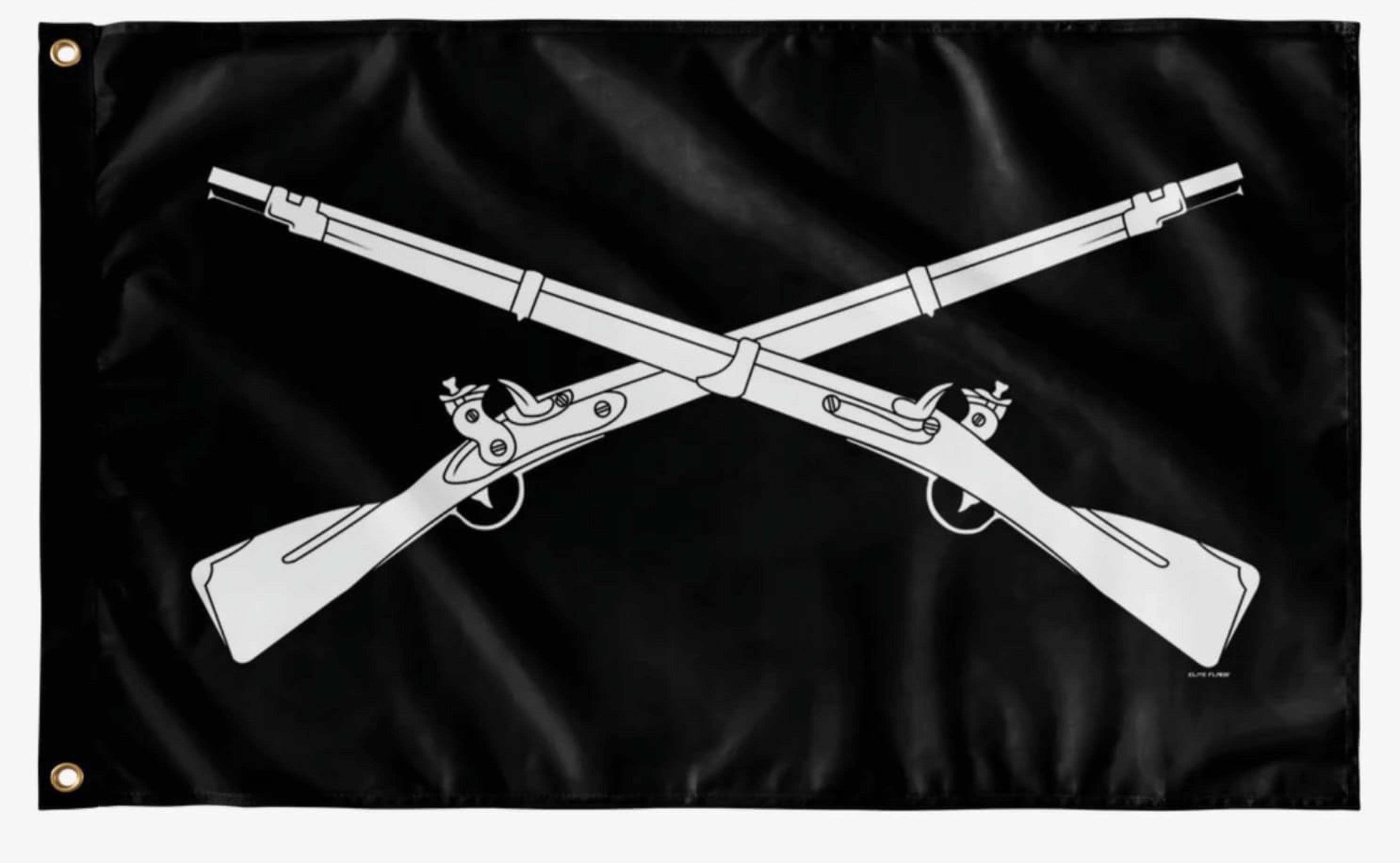 US Army Crossed Rifles Infantry BRANCH flag UV Fade Resistant Double ...