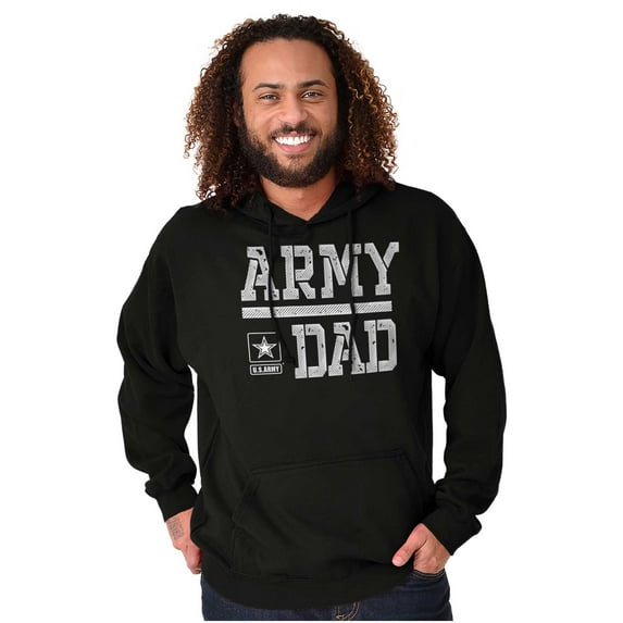 US Army Dad Military Father Star Logo Men Big & Tall Graphic Hoodie Brisco Brands 2X