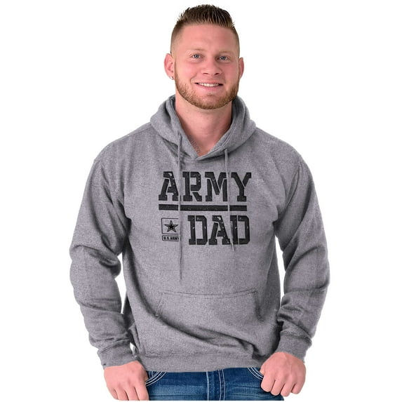 US Army Dad Military Father Star Logo Men Big & Tall Graphic Hoodie Brisco Brands 2X