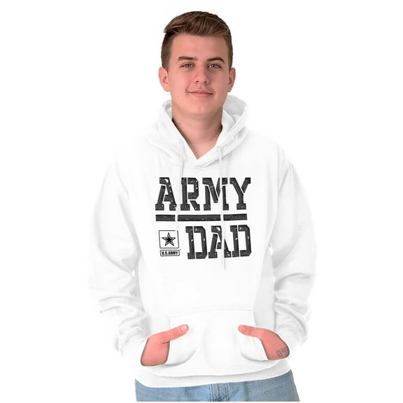 US Army Dad Military Father Star Logo Men Big & Tall Graphic Hoodie Brisco Brands 2X