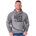 thumbnail image 1 of US Army Dad Military Father Star Logo Men Big & Tall Graphic Hoodie Brisco Brands 4X, 1 of 2