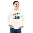 thumbnail image 1 of US Army Dad Military Father Star Logo Men Big & Tall Long Sleeve Tee Brisco Brands 3X, 1 of 5
