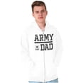 thumbnail image 1 of US Army Dad Military Father Star Logo Men Big & Tall Zip Hoodie Brisco Brands 2X, 1 of 5