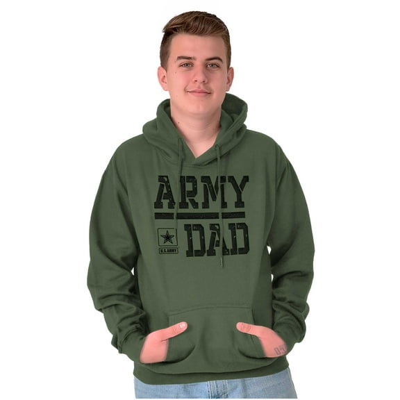 US Army Dad Military Star Logo Hoodie Hooded Sweatshirt Men Brisco Brands S
