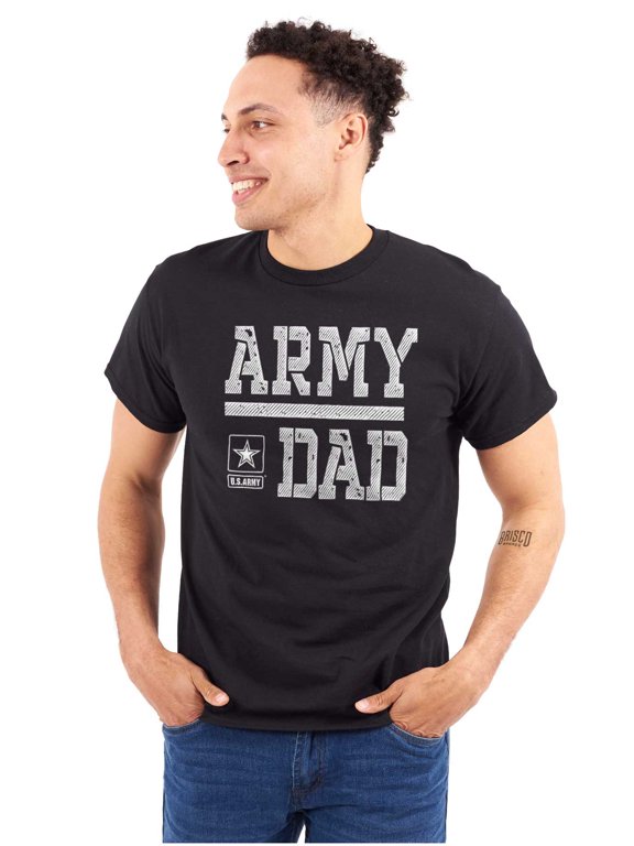 US Army Dad Military Star Logo Men's Graphic T Shirt Tees Brisco Brands L