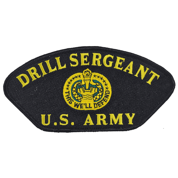 US Army Drill Sergeant Patch. This We'll Defend Patch - Great Color - Veteran Family-Owned Business